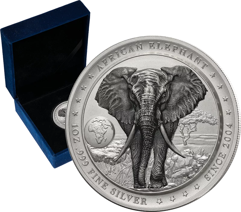 2  Dollars Niue Silver Horizons Premium - Elephant 2025