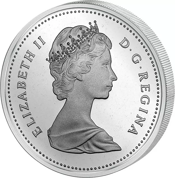 1 Dollar Kanada 200 Jahre Mackenzie River 1989 Polierte Platte