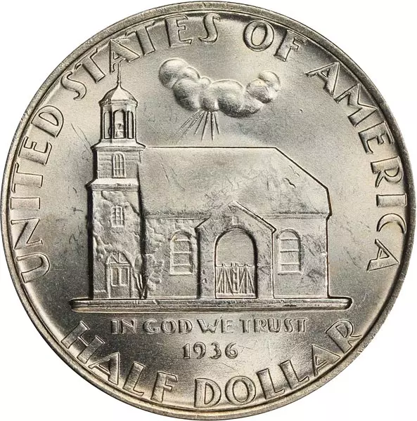 1/2 Dollar USA Delaware 1936