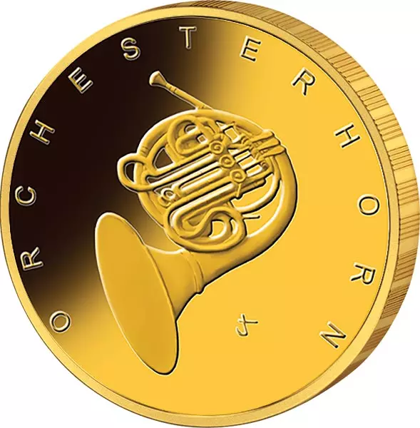 50 Euro BRD Musikinstrumente Orchesterhorn 2020 Stempelglanz