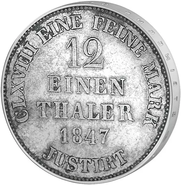 1/12 Taler Hannover König Ernst August 1838-1851