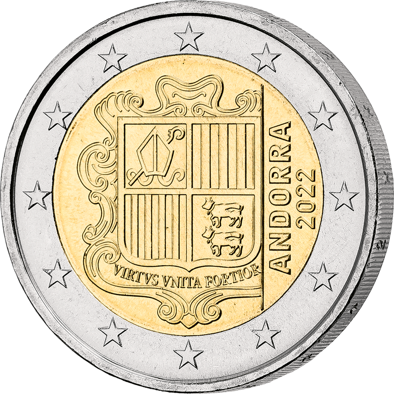 1 Cent - 2 Euro Kursmünzensatz Andorra 2022