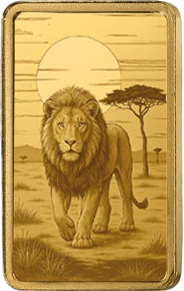 5 Gramm Goldbarren Schweiz Ghana Ashanti Lion