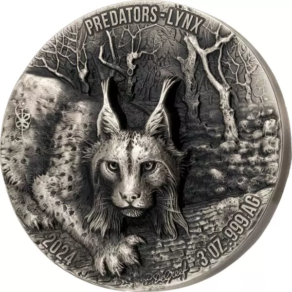 5.000 Francs Elfenbeinküste Predators Lynx 2024