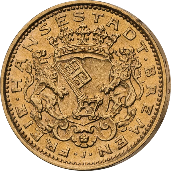 10 Mark Bremen Wappen 1907 10 Mark Bremen Wappen 1907