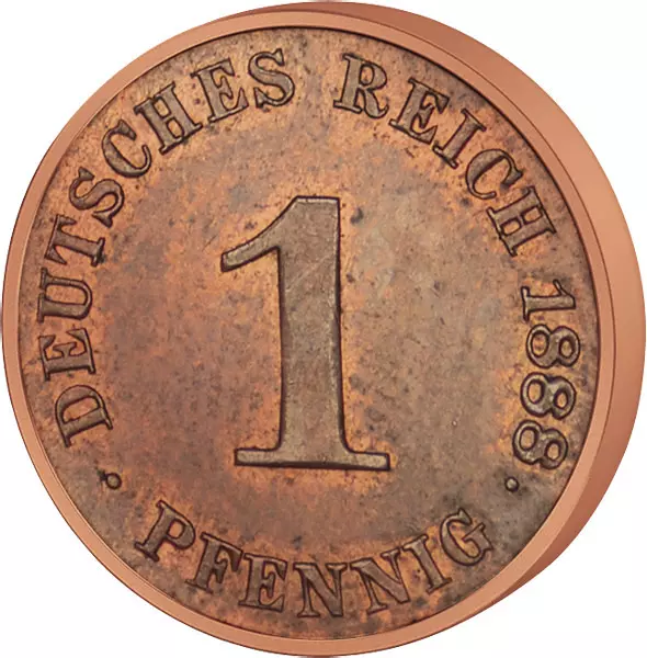 1 Pfennig Deutsches Kaiserreich - Kleiner Adler 1873-1889 s-ss