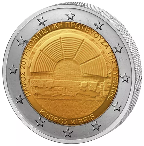 2 Euro Zypern Kulturhauptstadt Paphos 2017