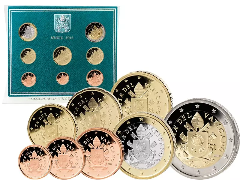 Euro-Kursmünzensatz Vatikan 2019