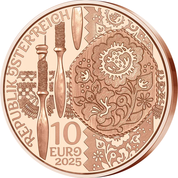 10 Euro Österreich Gschneizt & Kampelt - Leinen 2025 Kupfer