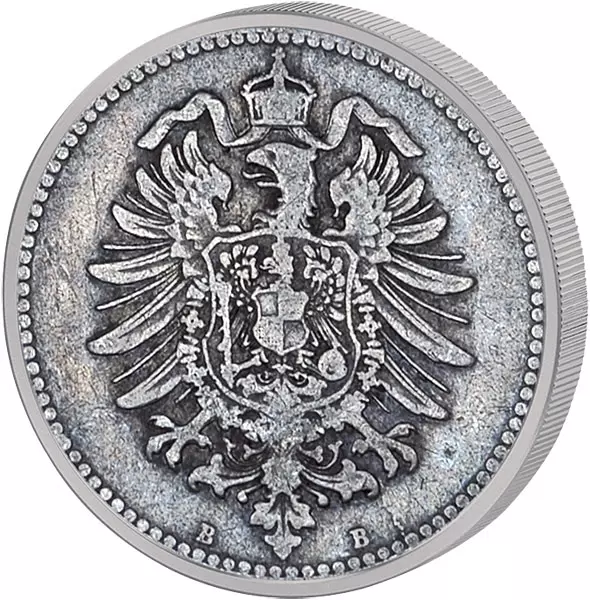 50 Pfennig Deutsches Kaiserreich - Große Ziffer 1875-1877 ss