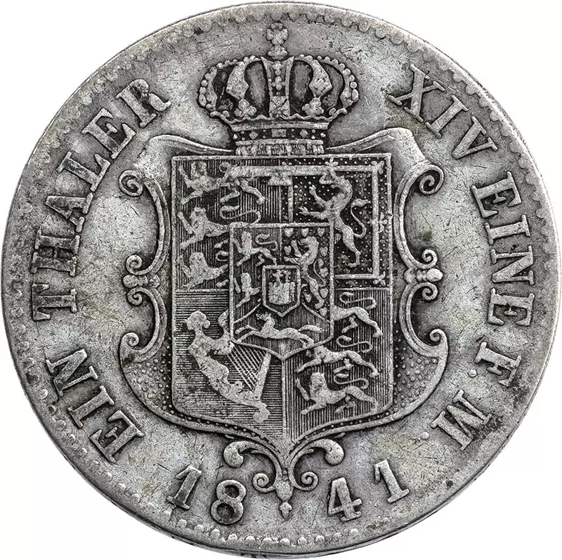Taler Hannover König Ernst August 1841