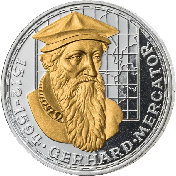 5 DM  BRD Gerhard Mercator 1969