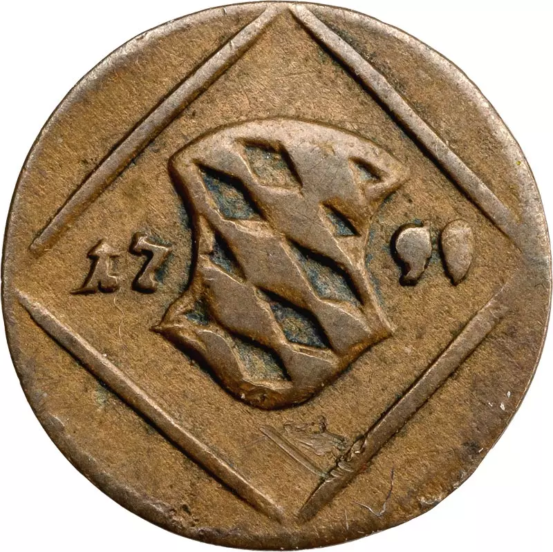 1 Heller Bayern Kurfürst Maximilian IV. Joseph 1799-1805
