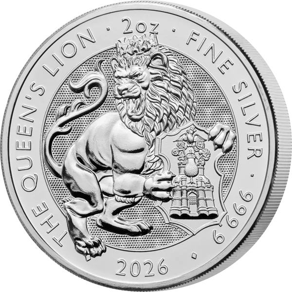 2 Unzen Silber Großbritannien Tudor Beasts - Lion 2026