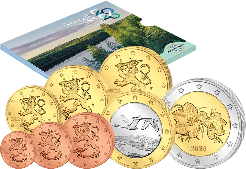 Euro-Kursmünzensatz Finnland 2026