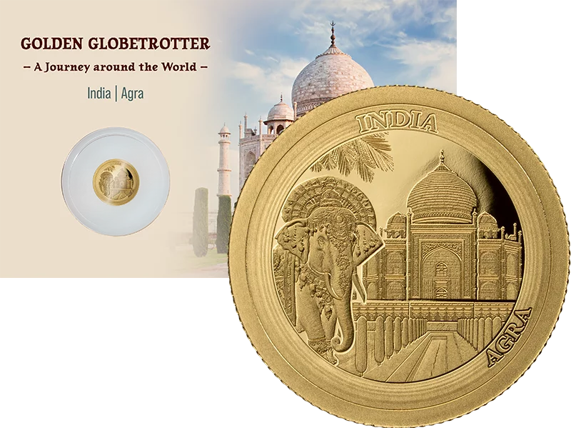 1.000 Francs Gabun Golden Globetrotter - Agra Indien 2026