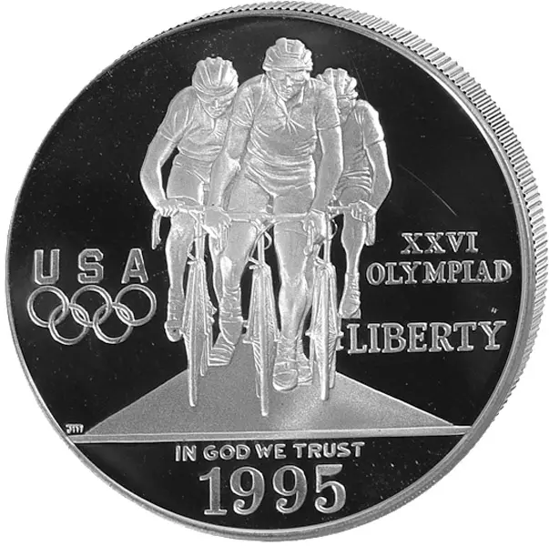 1 Dollar USA Olympiade Atlanta Radfahren 1995