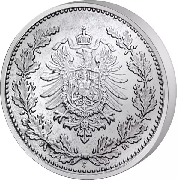 50 Pfennig Deutsches Kaiserreich - Eichenkranz 1877-1878 s-ss