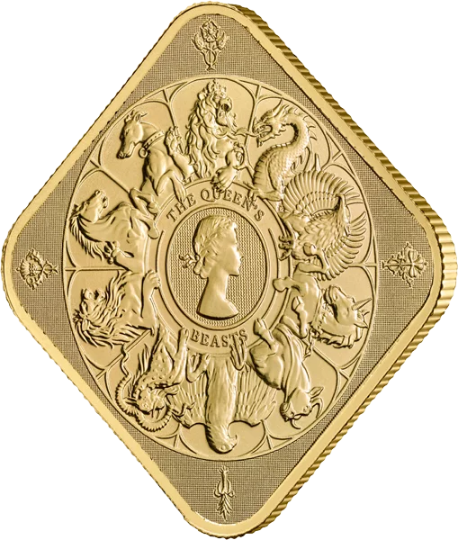 1 Unze Gold Großbritannien The Queen's Beasts