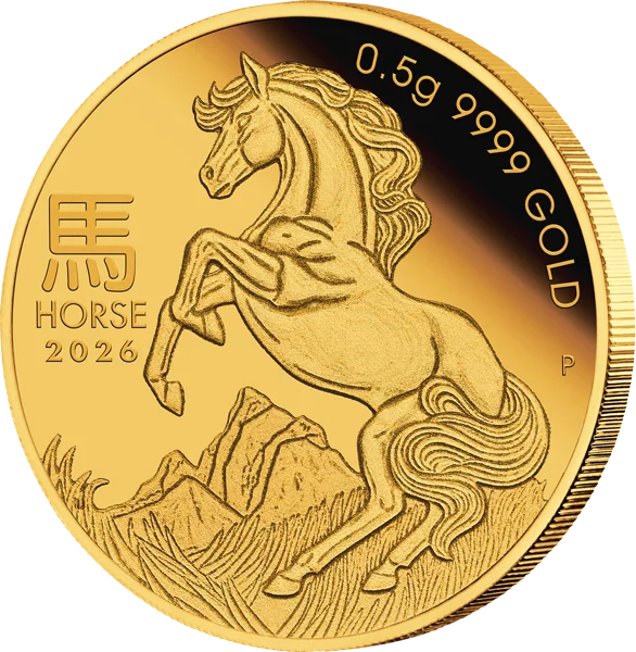 2 Dollars Australien Pferd 2026