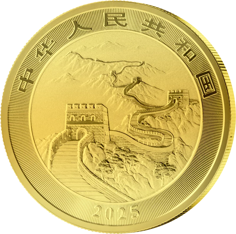 10 Yuan China Chinese Dragon 2025 Golden Holographic
