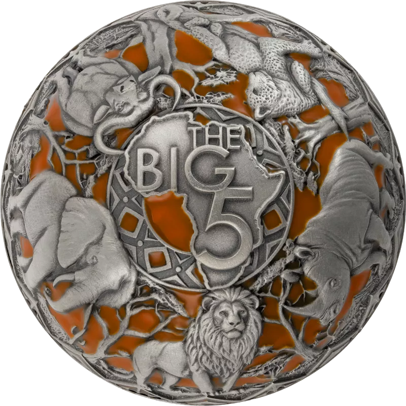 25 Francs Burundi Half-Spherical-Coin Big Five Africa 2026