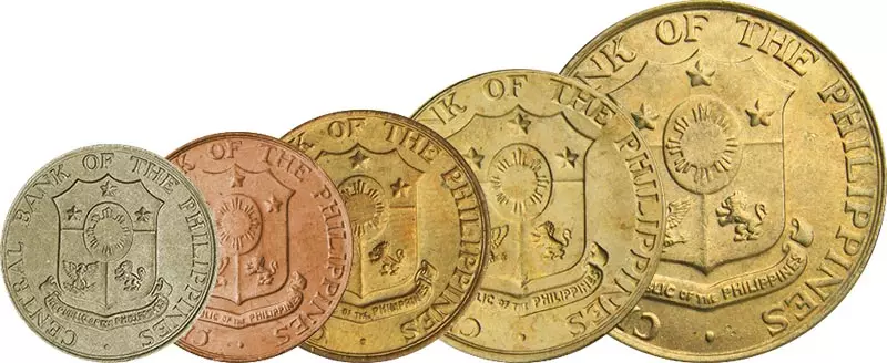1 - 50 Centavos Philippinen Kursmünzen-Set 1958-1966