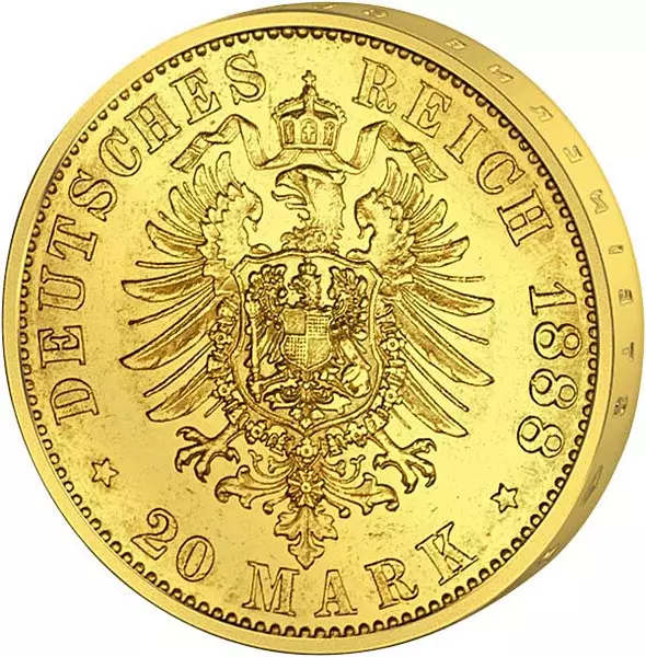 20 Mark Preußen Kaiser Wilhelm I. 1874-1888