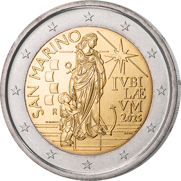 2 Euro Numisbrief San Marino Heiliges Jahr 2025
