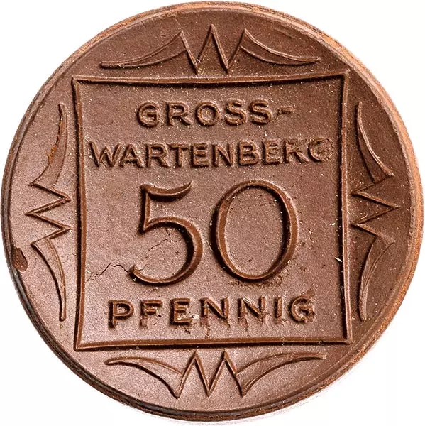 50 Pfennig Groß-Wartenberg Schlesien 1921