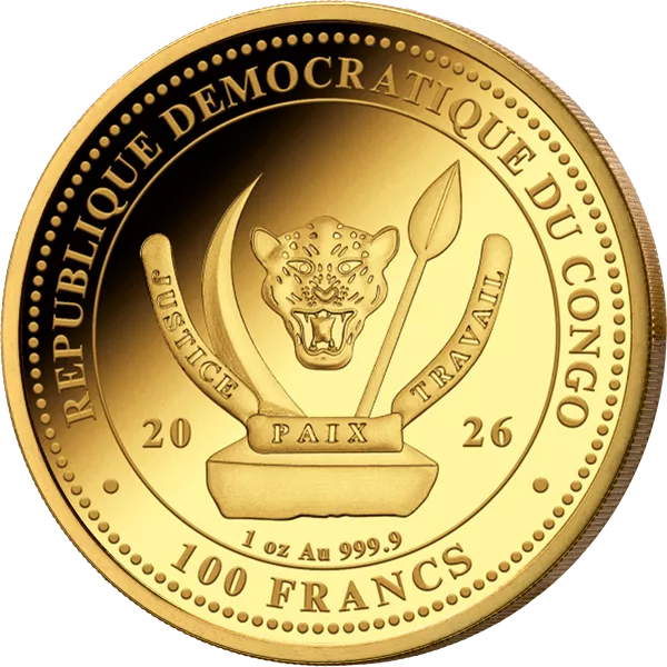 1 Unze Gold Kongo World's Wildlife - The Shark 2026