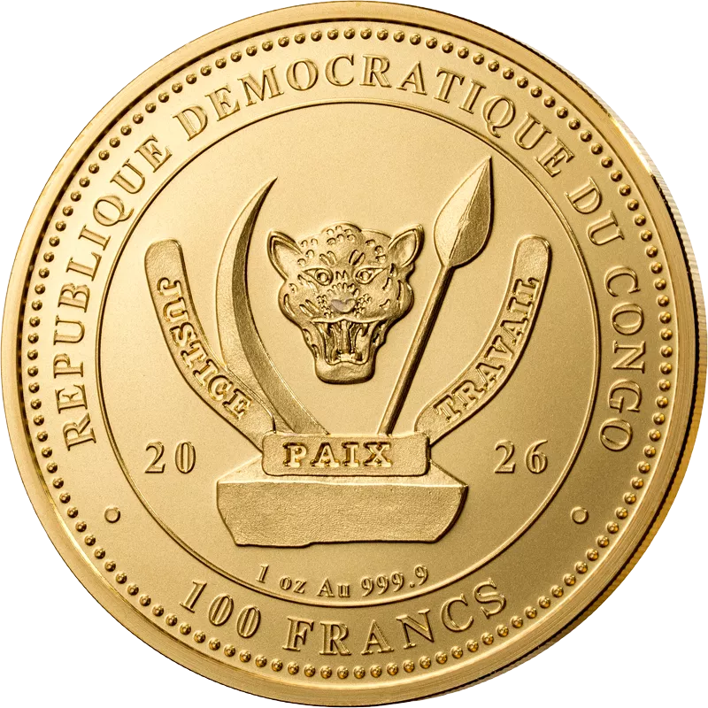 1 Unze Gold Kongo World's Wildlife - The Shark 2026