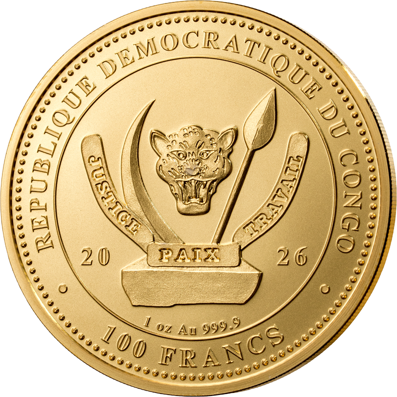 1 Unze Gold Kongo World's Wildlife - The Shark 2026