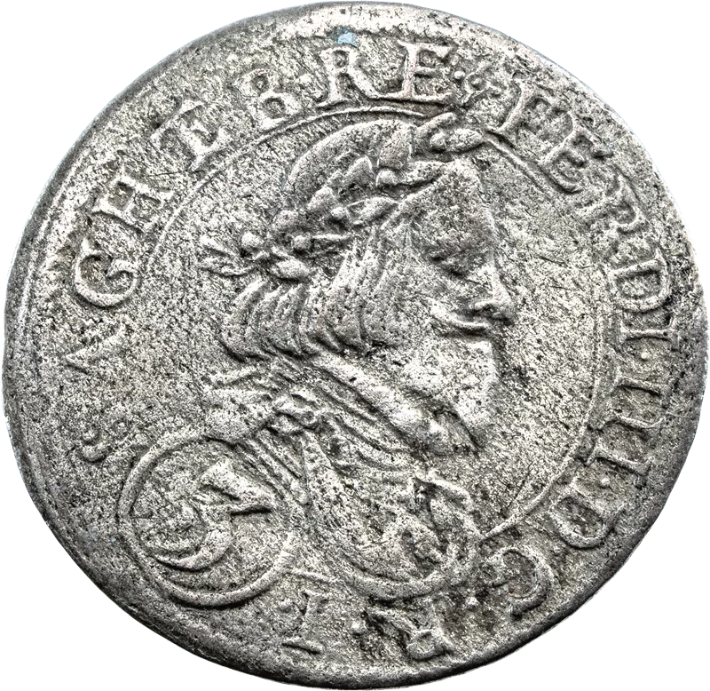3 Kreuzer Römisch-Deutsches-Reich Kaiser Ferdinand II. 1637 - 1657