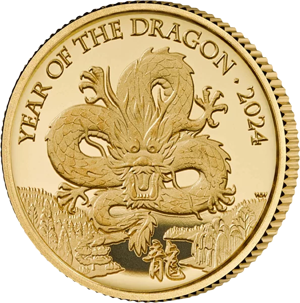 50 Pence Großbritannien Jahr des Drachen 2024