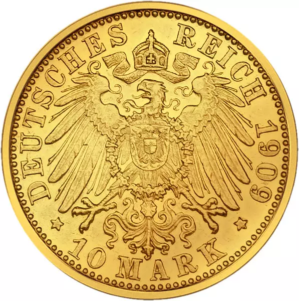 10 Mark Württemberg König Wilhelm II. 1893-1913 10 Mark Württemberg König Wilhelm II. 1893-1913