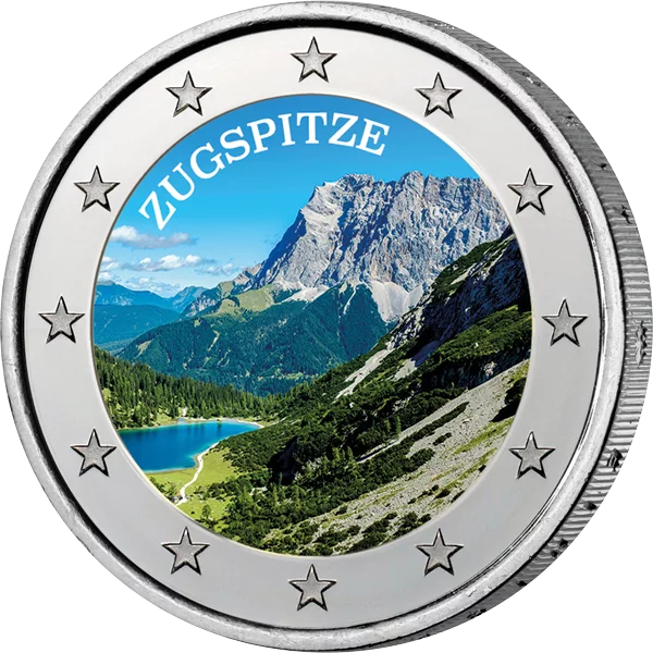 4 x 2 Euro BRD Deutschlands schönste Alpen-Panoramen