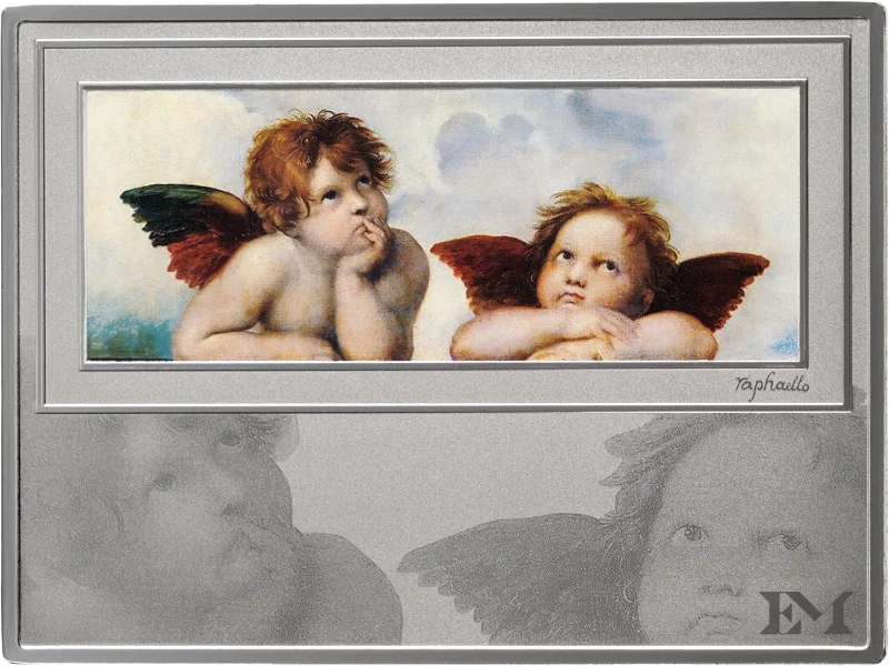 Silberbarren Ewige Meisterwerke - Putten, Sixtinische Madonna 2025