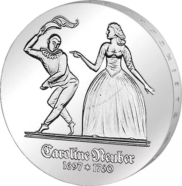 5 Mark DDR Caroline Neuber 1985 Stempelglanz