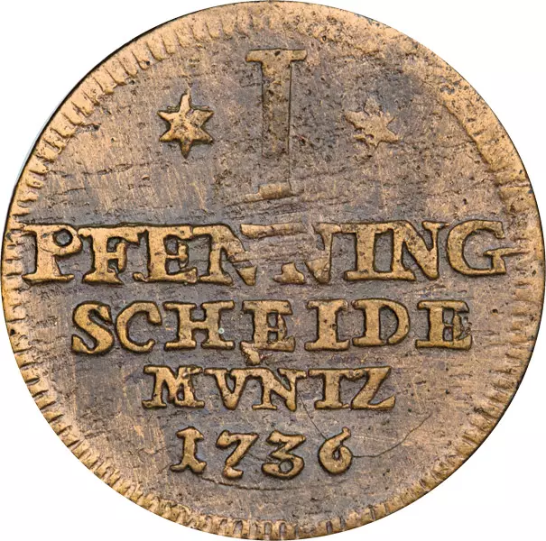 1 Pfenning Braunschweig-Calenberg-Hannover St. Andreas 1728-1739