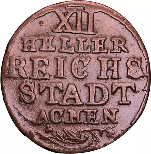 12 Heller Aachen Reichsadler 1758-1797