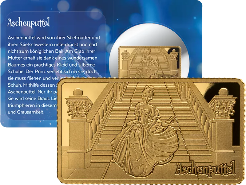 Goldbarren Goldener Märchenzauber - Aschenputtel 2025
