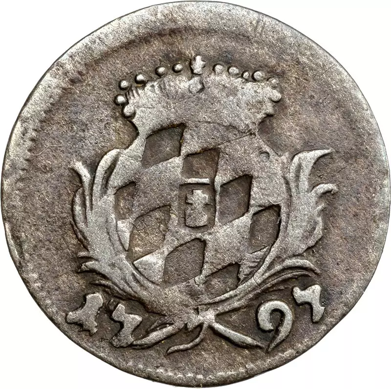 1 Kreuzer Bayern Kurfürst Karl Theodor 1794-1798
