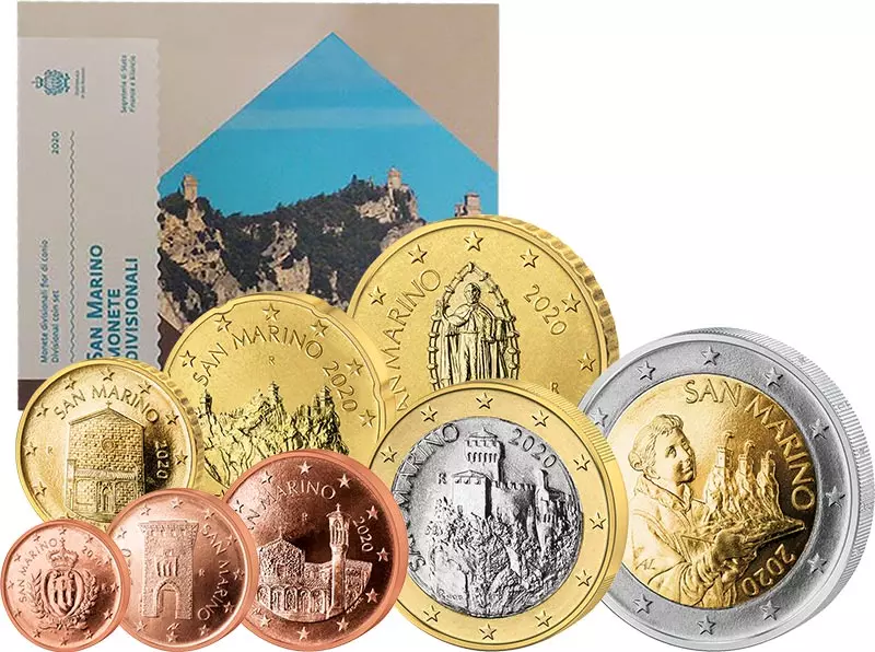 Euro-Kursmünzensatz San Marino 2020