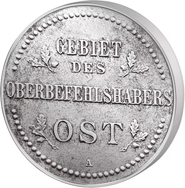 3 Kopeken Russland (Deutsche Besatzung) Ritterkreuz 1916 sehr schön