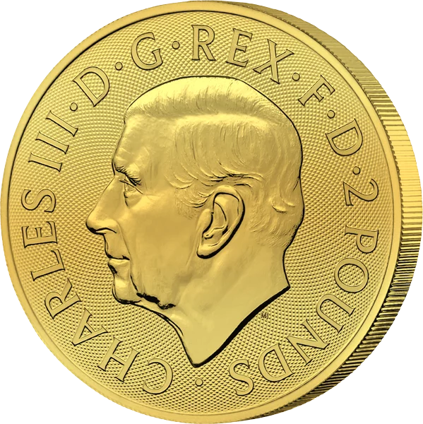 2 Pounds Großbritannien St. George and the Dragon 2025 Golden Holographic 2 Pounds Großbritannien St. George and the Dragon 2025 Golden Holographic