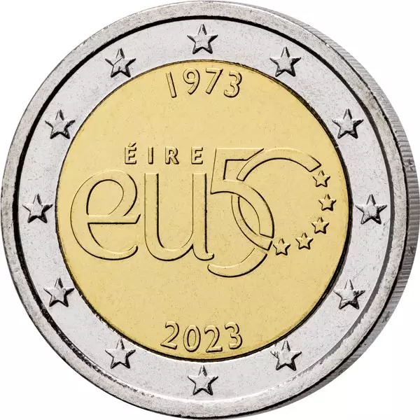 2 Euro Irland 50 Jahre EU-Beitritt 2023