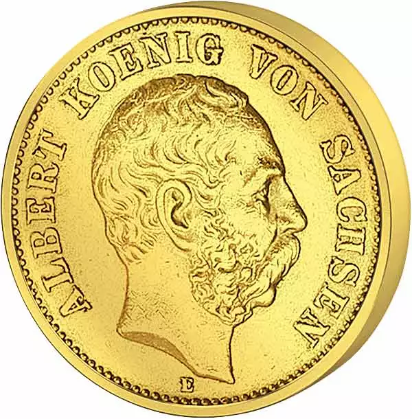 5 Mark Sachsen König Albert 1877 5 Mark Sachsen König Albert 1877