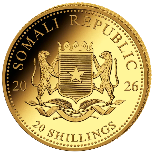 1/50 Unze Gold Somalia African Wildlife - Elefant 2026