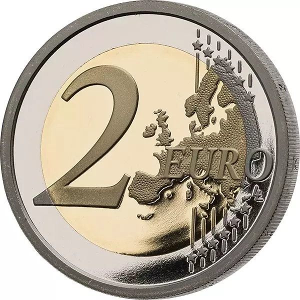 2 Euro Vatikan Ersttagsedition 90. Jahrestag der Gründung des Staates Vatikanstadt 2019 Polierte Platte inkl. Briefmarke